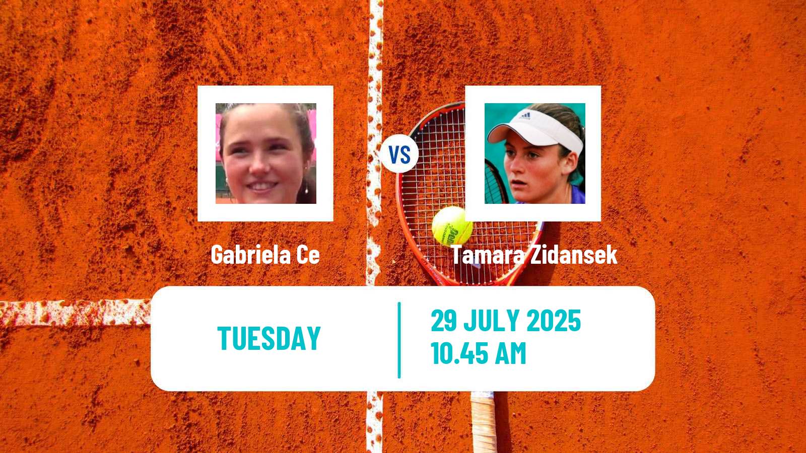Tennis ITF W75 Cordenons Women Gabriela Ce - Tamara Zidansek