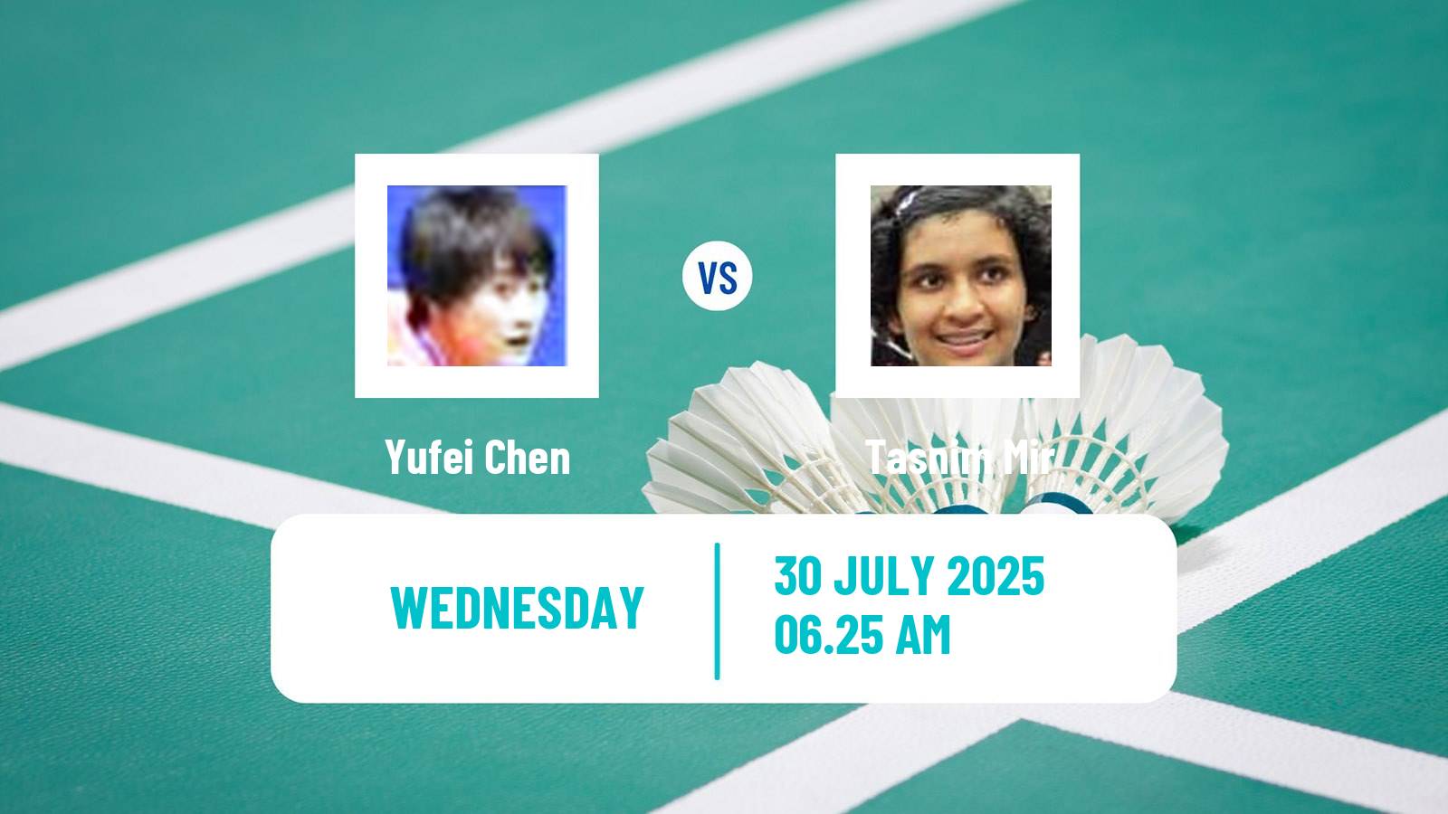 Badminton BWF World Tour Macau Open Women Yufei Chen - Tasnim Mir