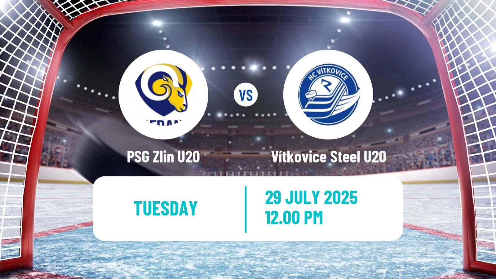 Hockey Club Friendly Ice Hockey Zlin U20 - Vítkovice Steel U20