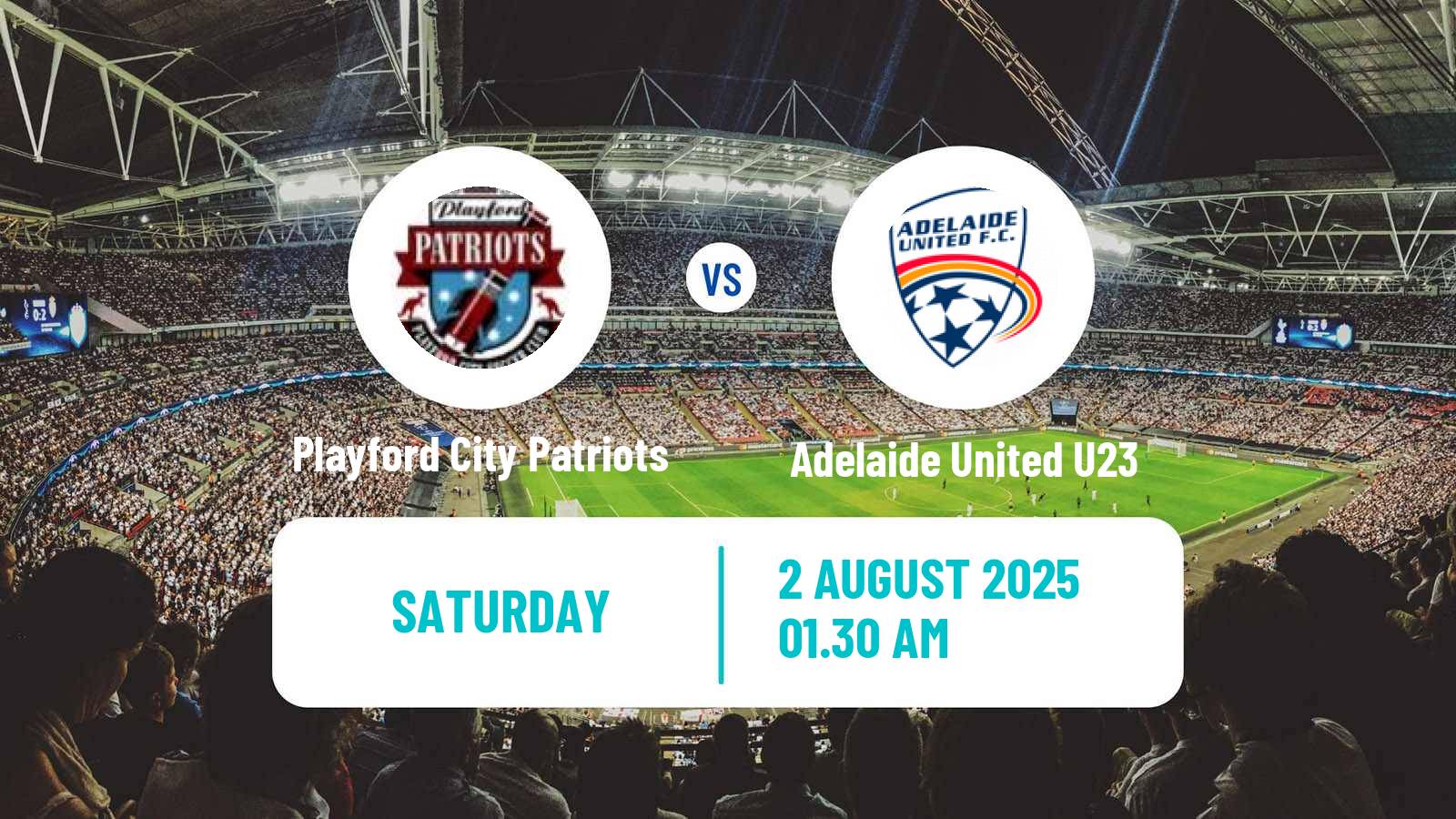 Soccer Australian NPL South Australian Playford City Patriots - Adelaide United U23