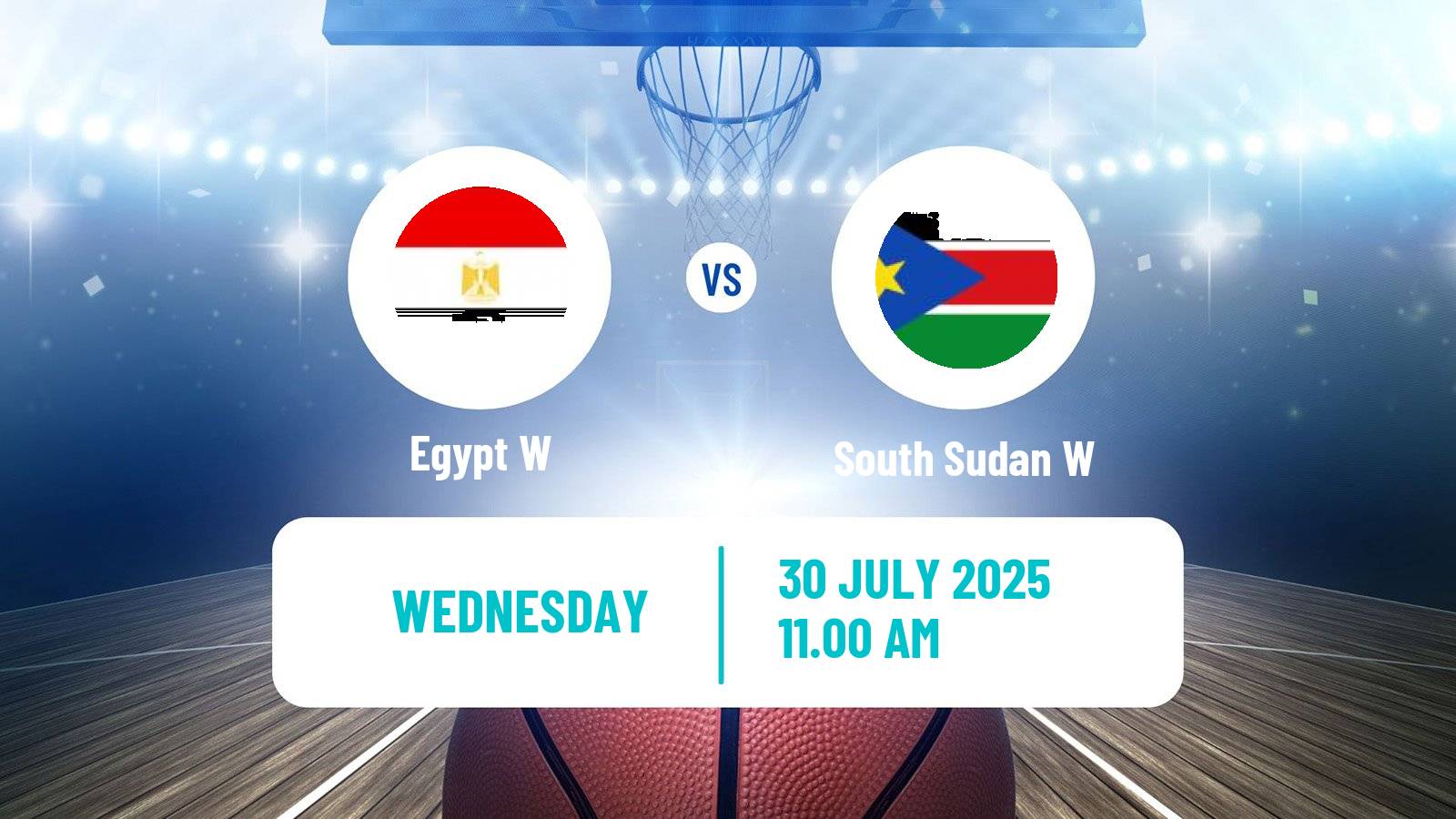 Basketball Afrobasket Women Egypt W - South Sudan W