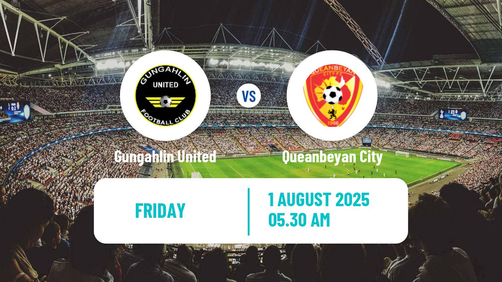 Soccer Australian NPL ACT Gungahlin United - Queanbeyan City