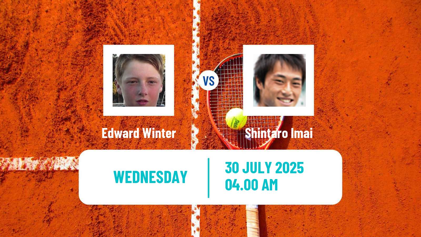 Tennis Astana Challenger Men Edward Winter - Shintaro Imai