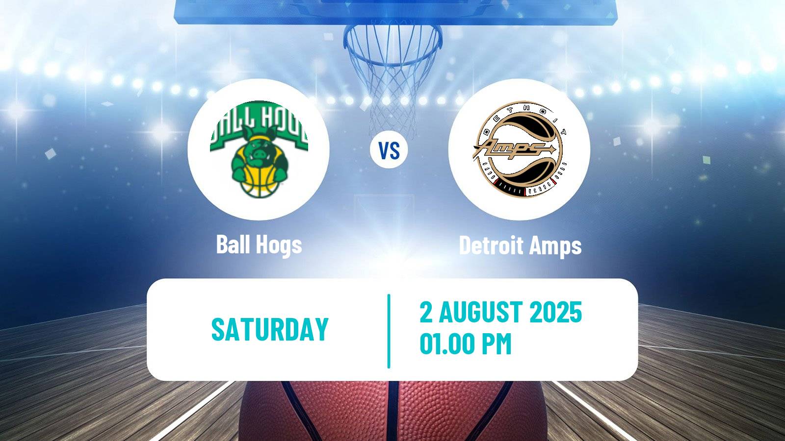 Basketball BIG3 3x3 Ball Hogs - Detroit Amps