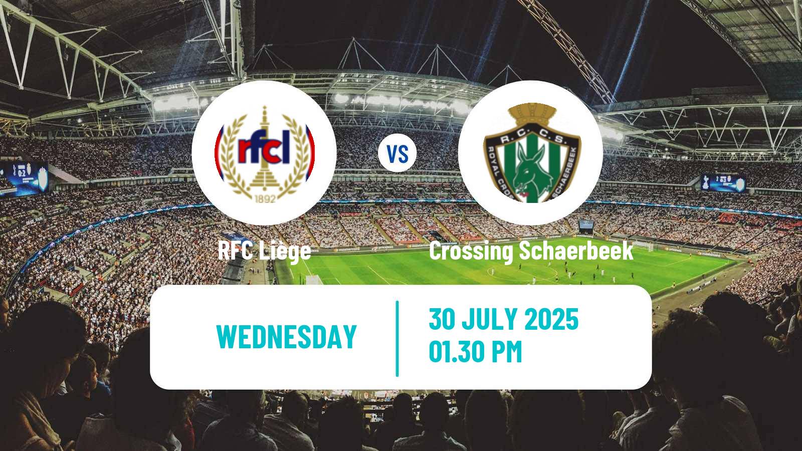 Soccer Club Friendly RFC Liège - Crossing Schaerbeek