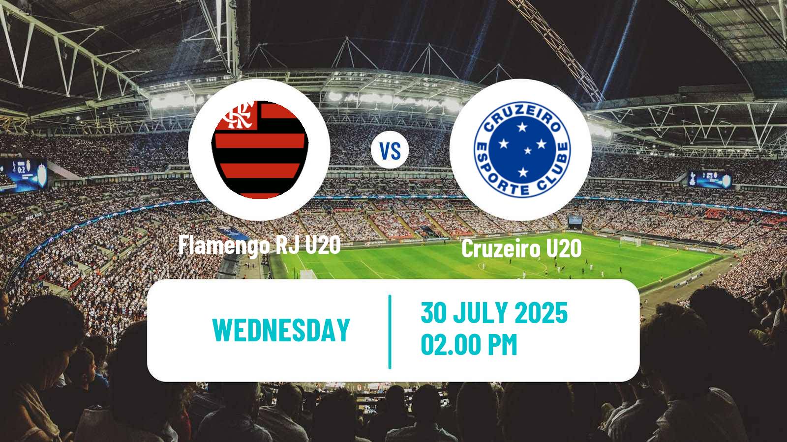Soccer Brasileiro U20 Flamengo RJ U20 - Cruzeiro U20