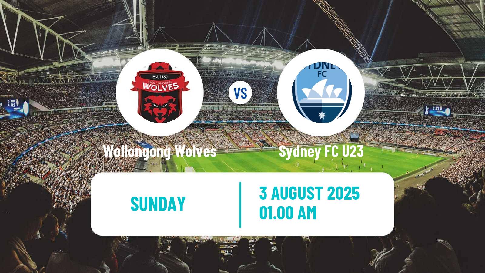 Soccer Australian NPL NSW Wollongong Wolves - Sydney FC U23
