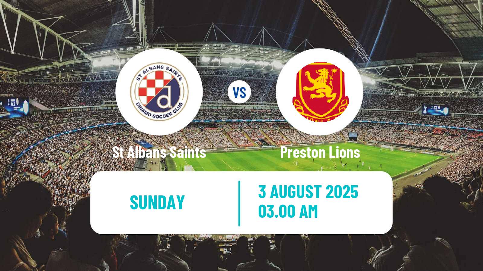 Soccer Australian NPL Victoria St Albans Saints - Preston Lions