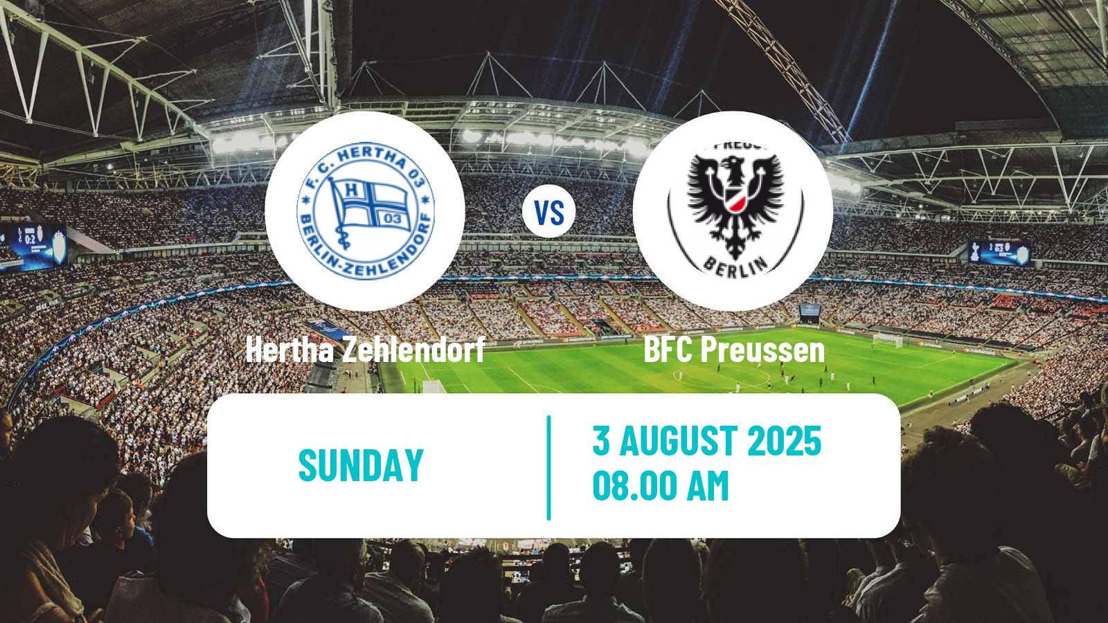 Soccer German Regionalliga Nordost Hertha Zehlendorf - Preussen