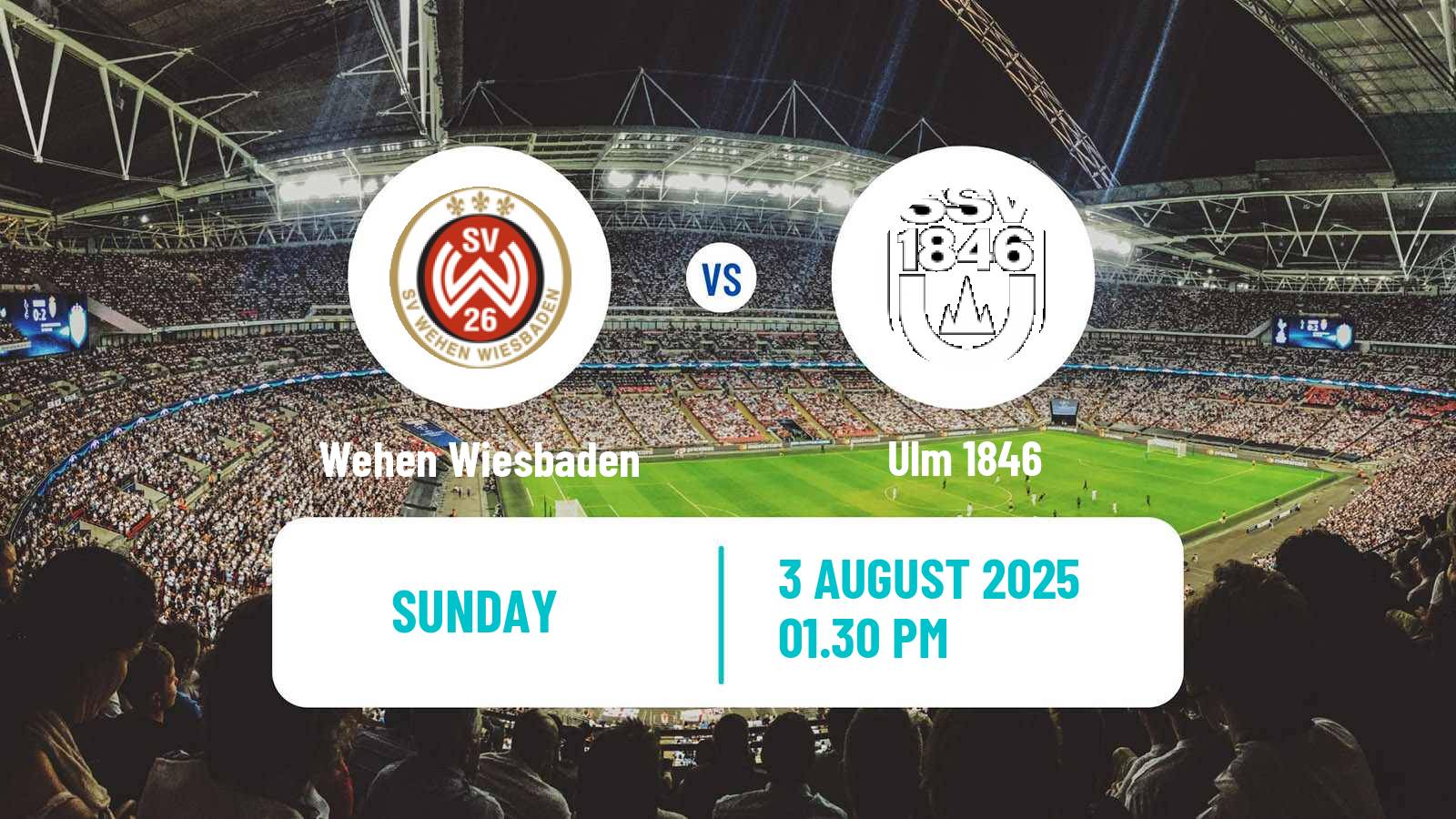 Soccer German 3 Bundesliga Wehen Wiesbaden - Ulm 1846