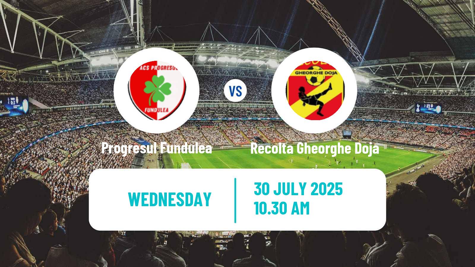Soccer Romanian Cup Progresul Fundulea - Recolta Gheorghe Doja