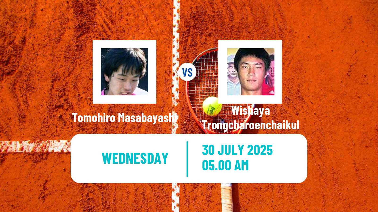 Tennis ITF M15 Nakhon Pathom 3 Men Tomohiro Masabayashi - Wishaya Trongcharoenchaikul