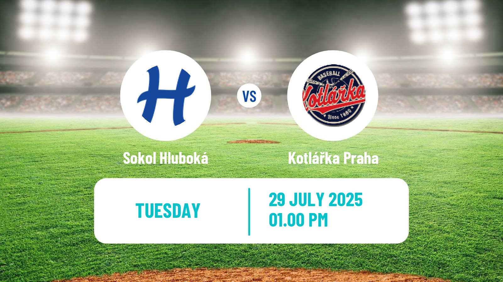 Baseball Czech Extraliga Baseball Sokol Hluboká - Kotlářka Praha