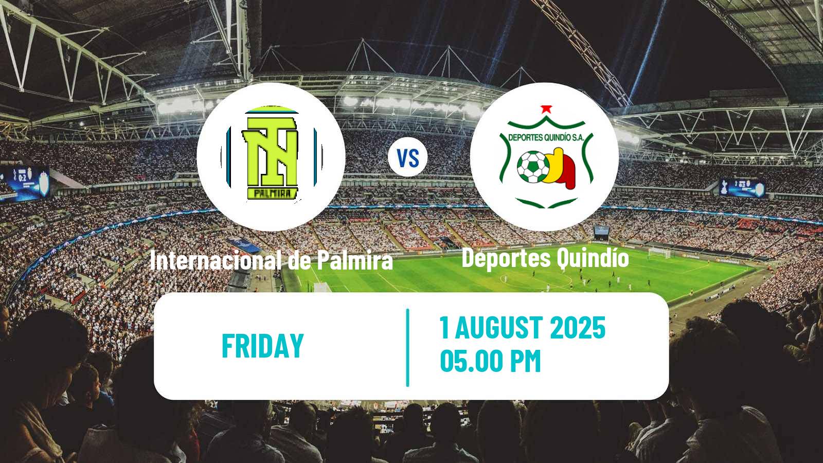 Soccer Colombian Primera B Internacional de Palmira - Deportes Quindío