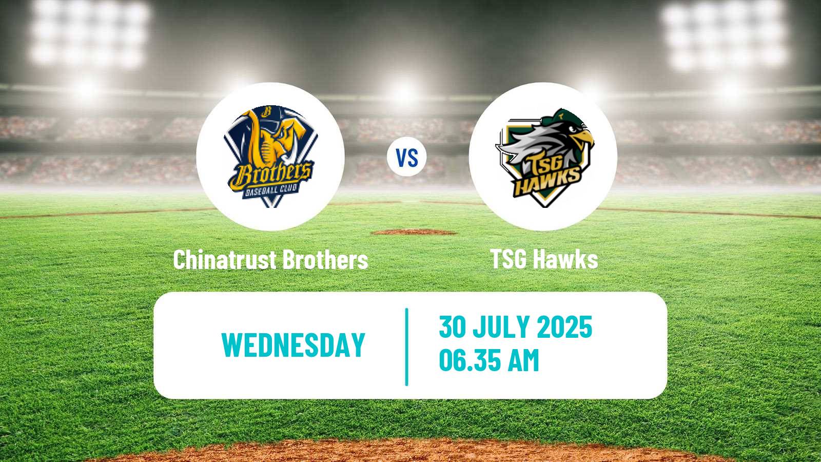 Baseball Taiwan CPBL Chinatrust Brothers - TSG Hawks