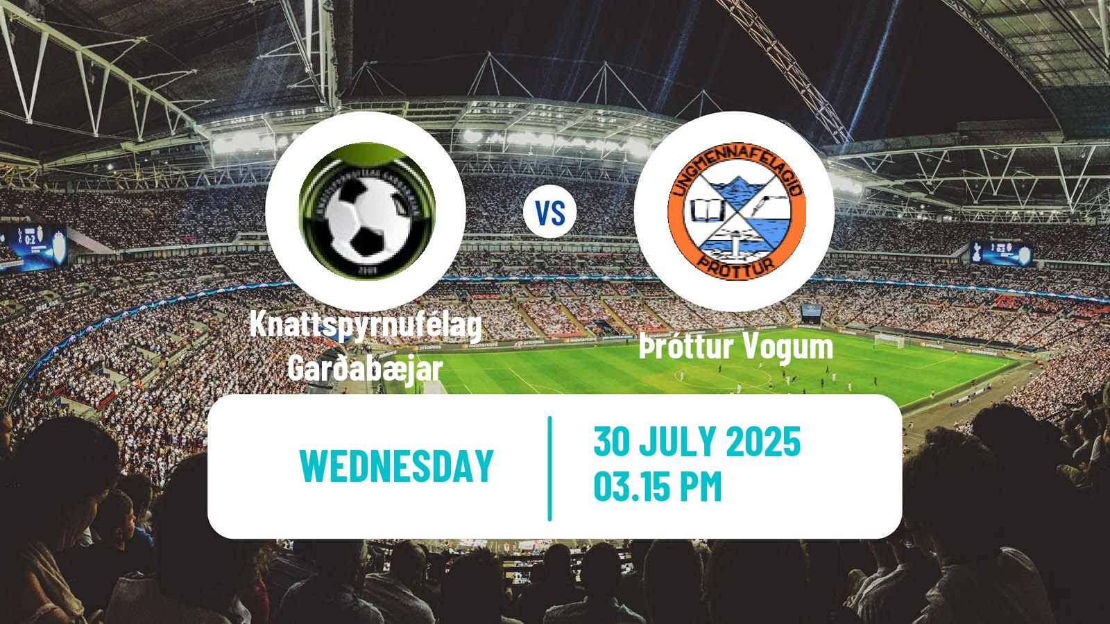 Soccer Icelandic Division 2 Knattspyrnufélag Garðabæjar - Þróttur Vogum