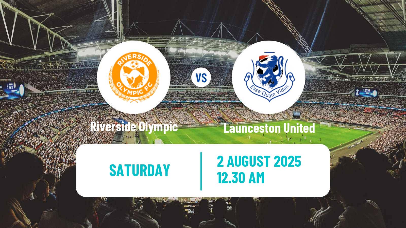 Soccer Australian NPL Tasmania Riverside Olympic - Launceston United