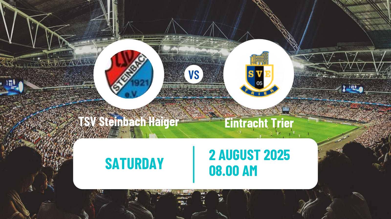 Soccer German Regionalliga Sudwest TSV Steinbach Haiger - Eintracht Trier