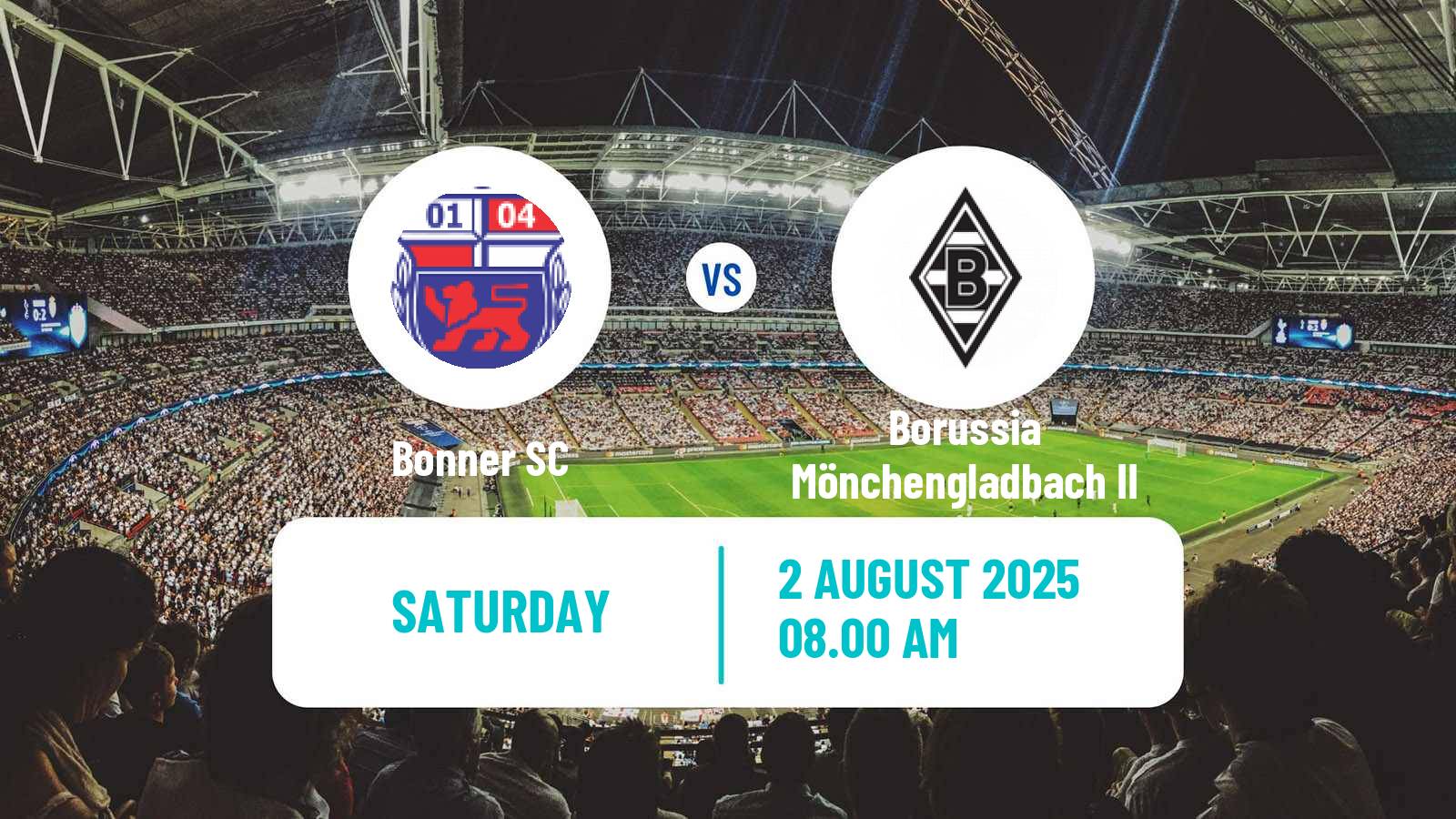 Soccer German Regionalliga West Bonner - Borussia Mönchengladbach II