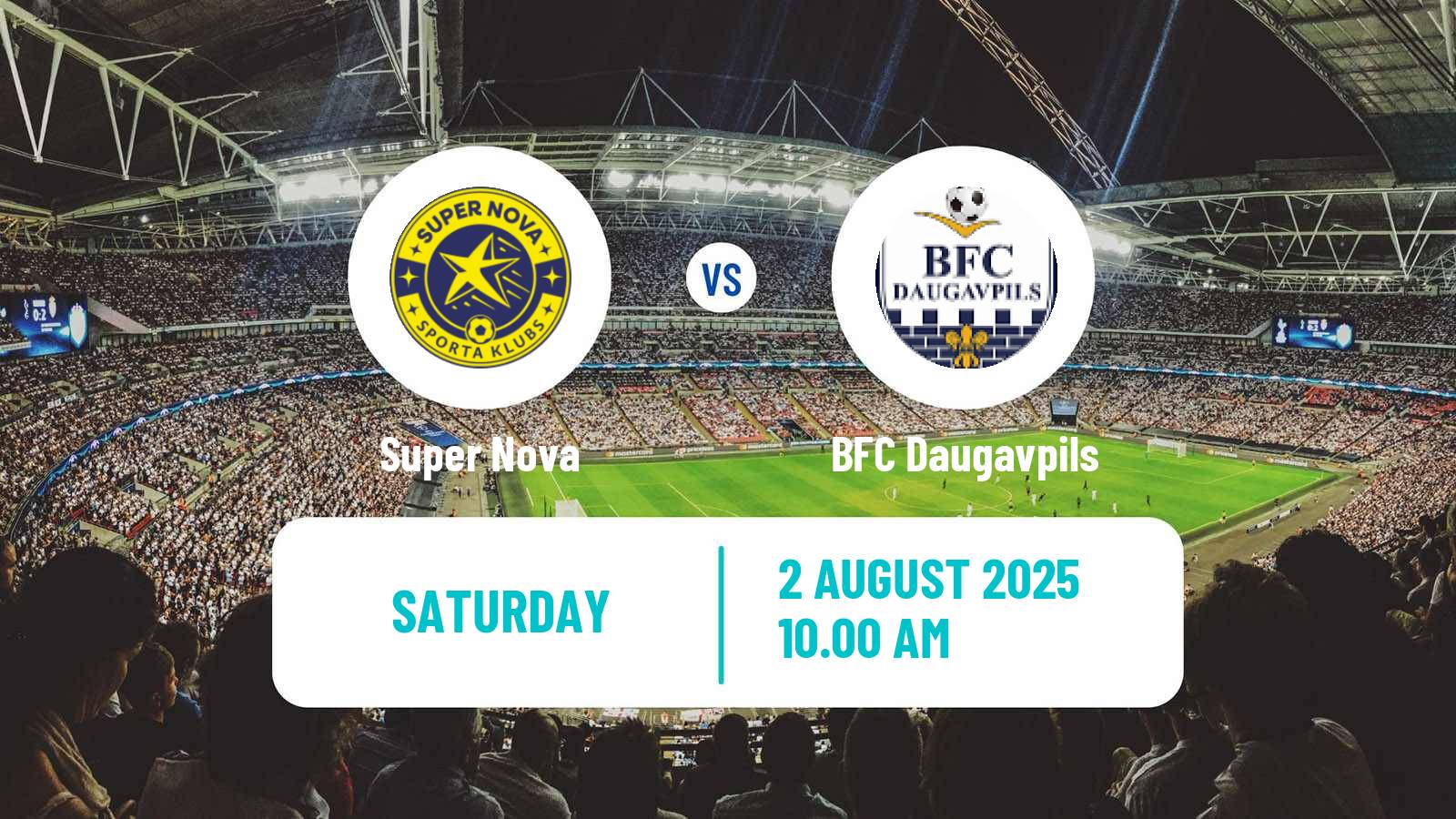 Soccer Latvian Virsliga Super Nova - BFC Daugavpils