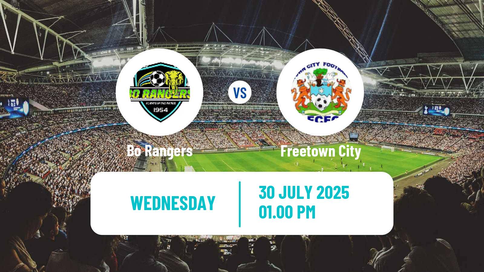 Soccer Sierra Leone Premier League Bo Rangers - Freetown City