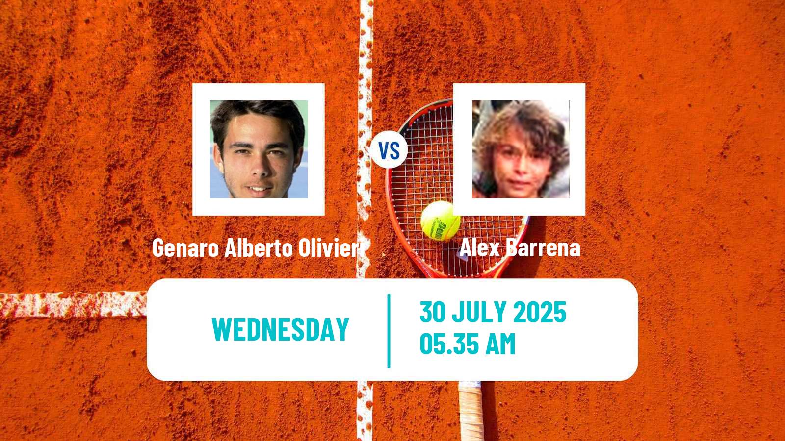 Tennis Liberec Challenger Men Genaro Alberto Olivieri - Alex Barrena