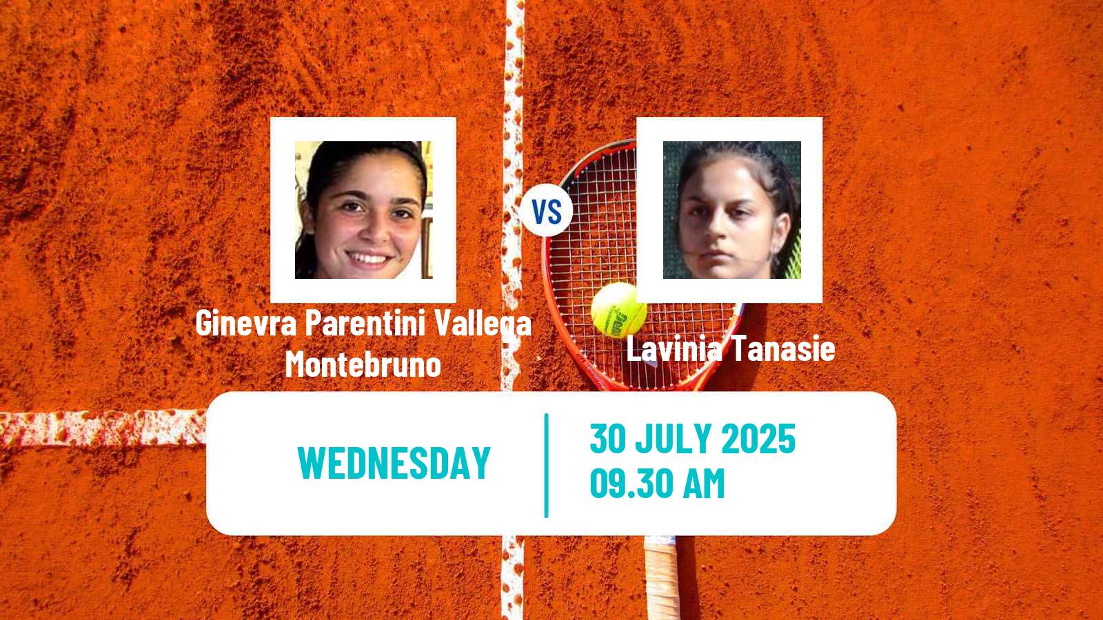 Tennis ITF W15 Cluj Napoca Women Ginevra Parentini Vallega Montebruno - Lavinia Tanasie