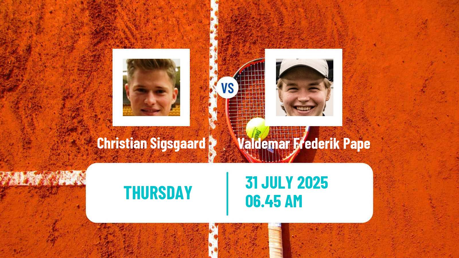 Tennis ITF M25 Gentofte Men Christian Sigsgaard - Valdemar Frederik Pape