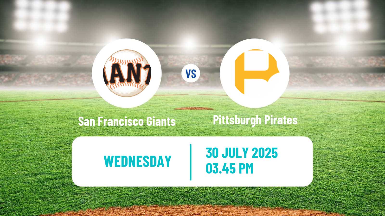 Baseball MLB San Francisco Giants - Pittsburgh Pirates