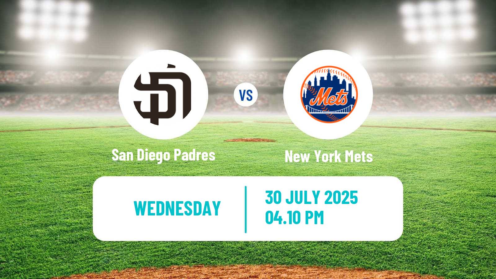 Baseball MLB San Diego Padres - New York Mets