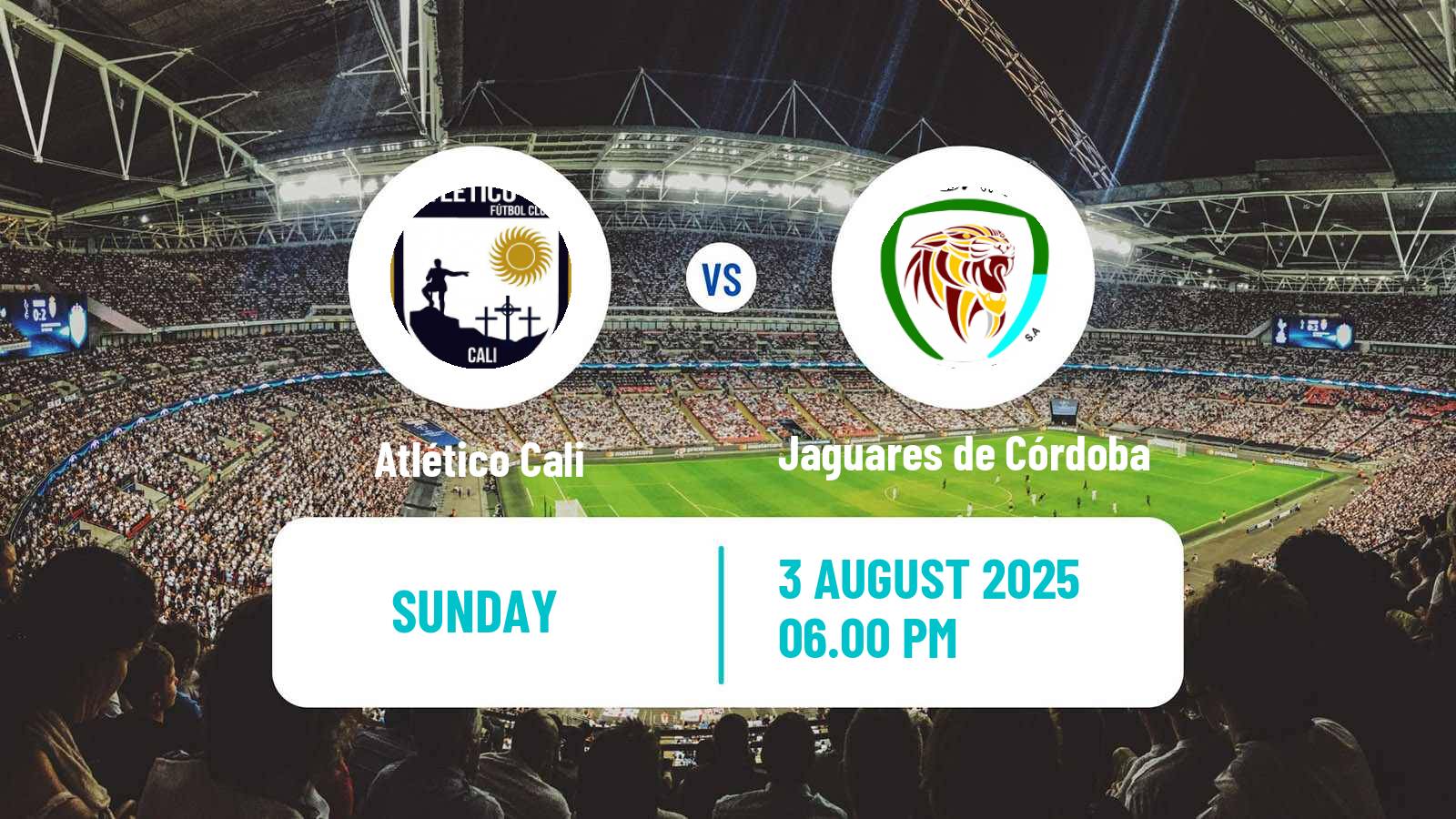 Soccer Colombian Primera B Atlético Cali - Jaguares de Córdoba
