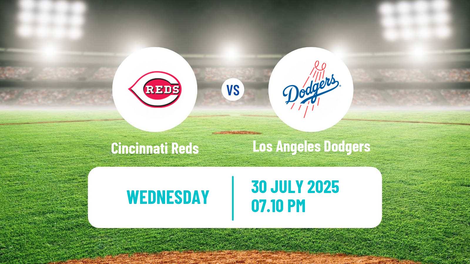 Baseball MLB Cincinnati Reds - Los Angeles Dodgers