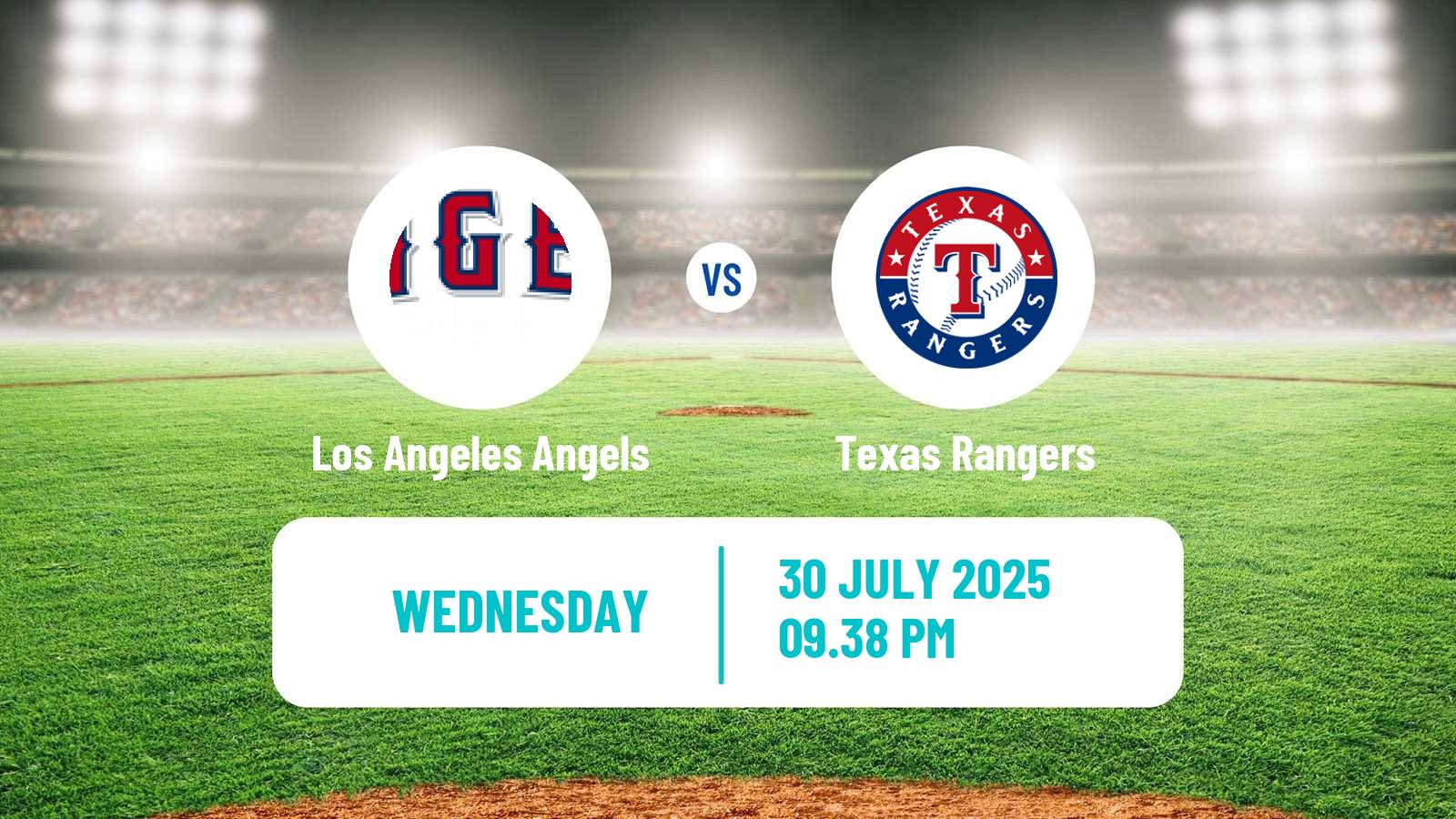 Baseball MLB Los Angeles Angels - Texas Rangers