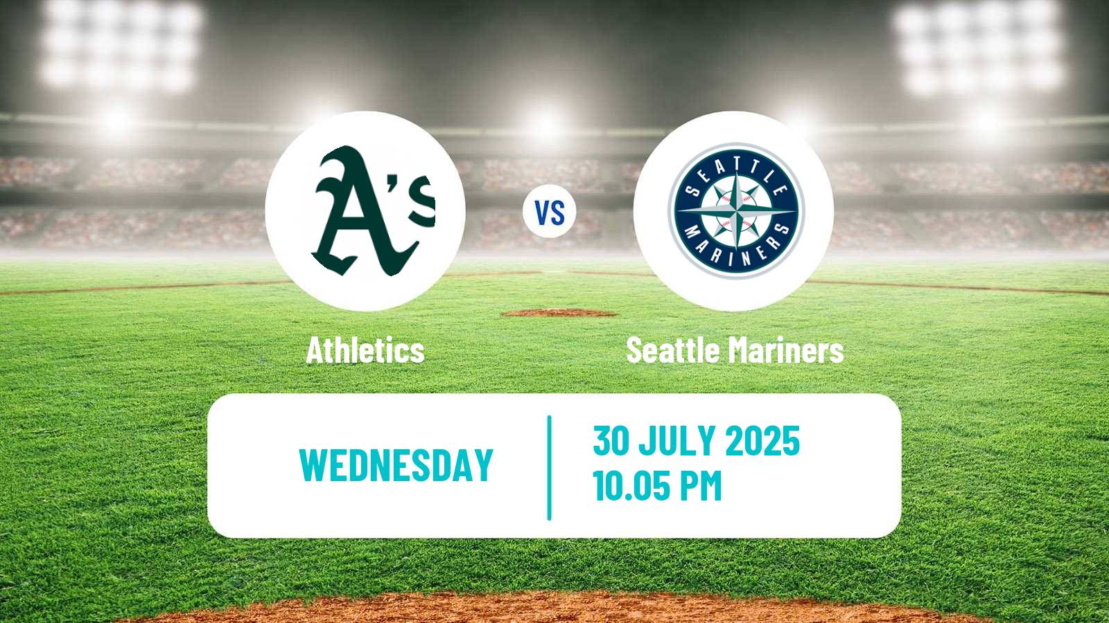 Baseball MLB Athletics - Seattle Mariners
