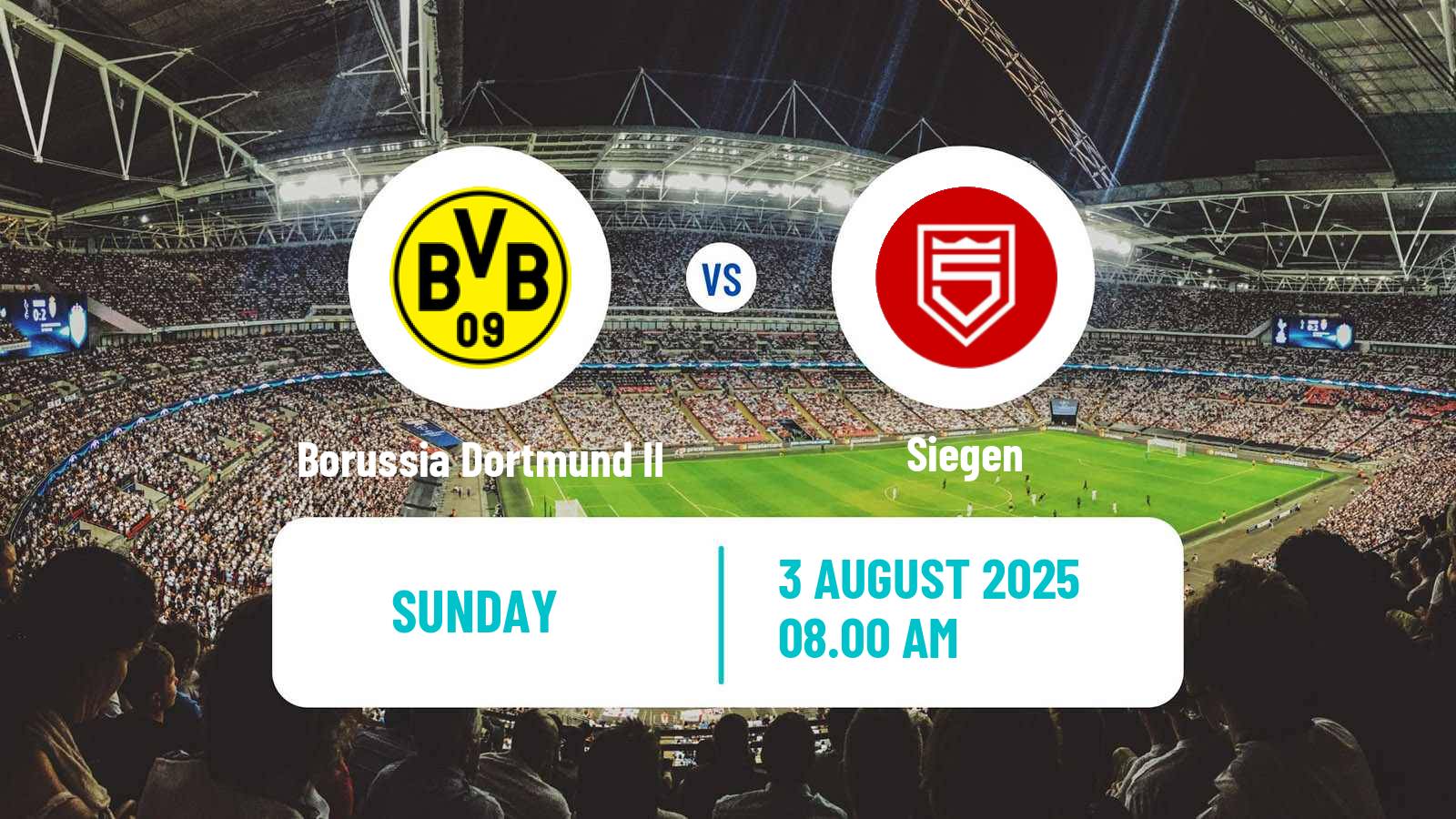 Soccer German Regionalliga West Borussia Dortmund II - Siegen