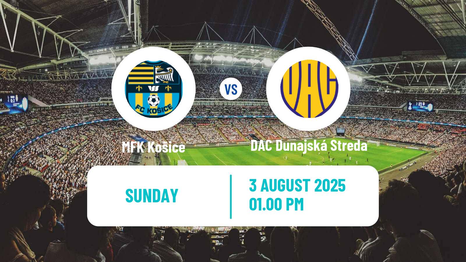 Soccer Slovak Superliga MFK Košice - DAC Dunajská Streda
