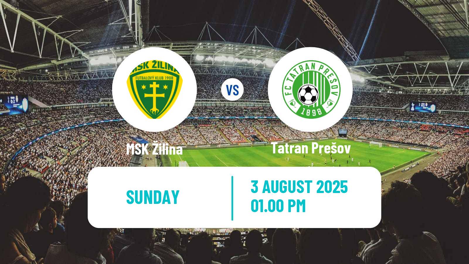 Soccer Slovak Superliga Žilina - Tatran Prešov