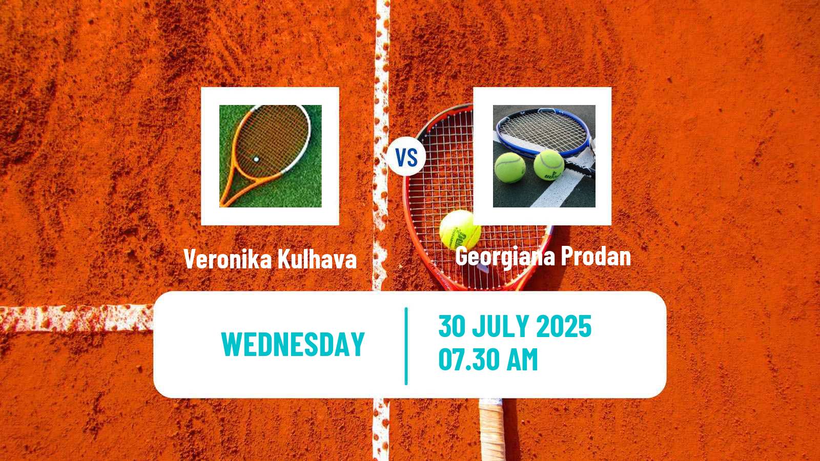 Tennis ITF W15 Cluj Napoca Women Veronika Kulhava - Georgiana Prodan