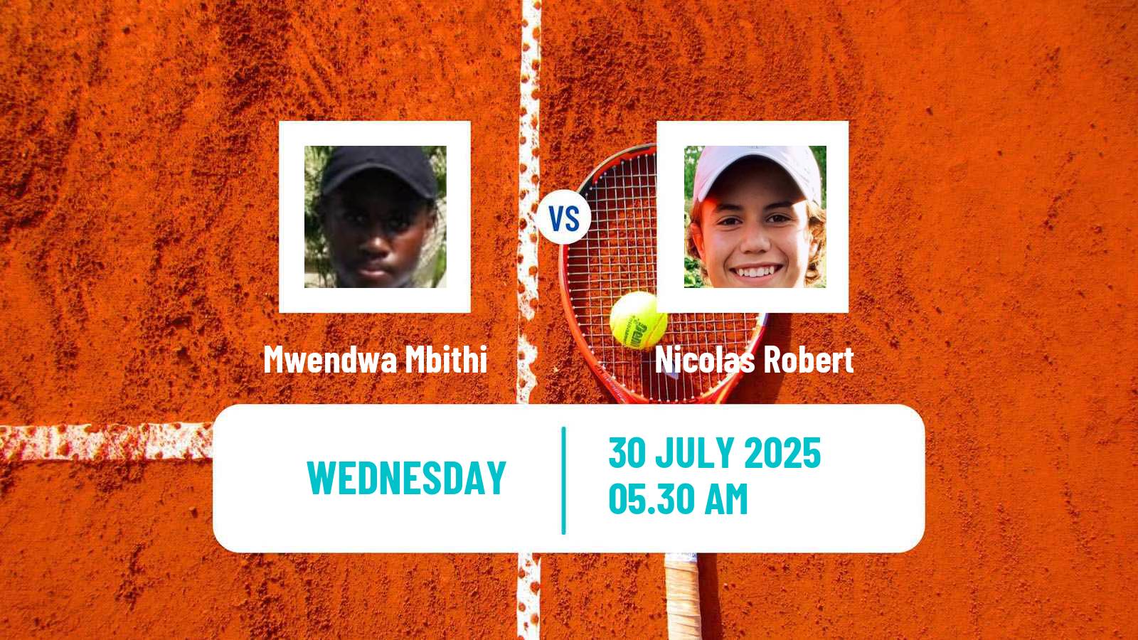 Tennis ITF M15 Monastir 30 Men Mwendwa Mbithi - Nicolas Robert