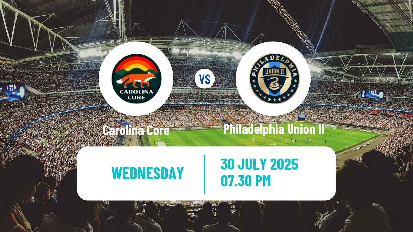 Soccer MLS Next Pro Carolina Core - Philadelphia Union II