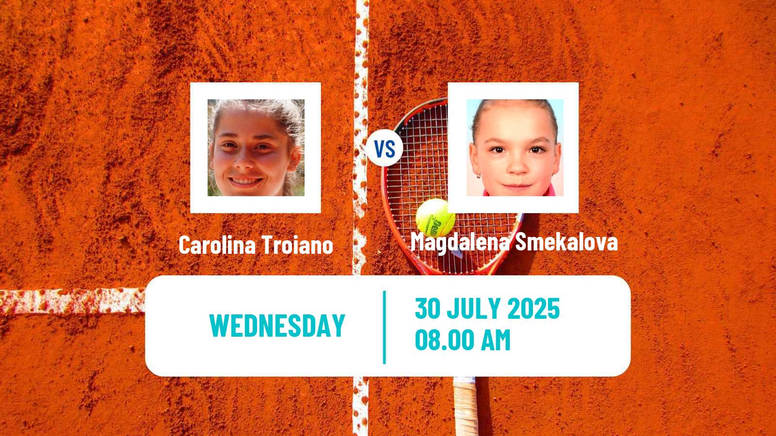 Tennis ITF W15 Rogaska Slatina Women Carolina Troiano - Magdalena Smekalova