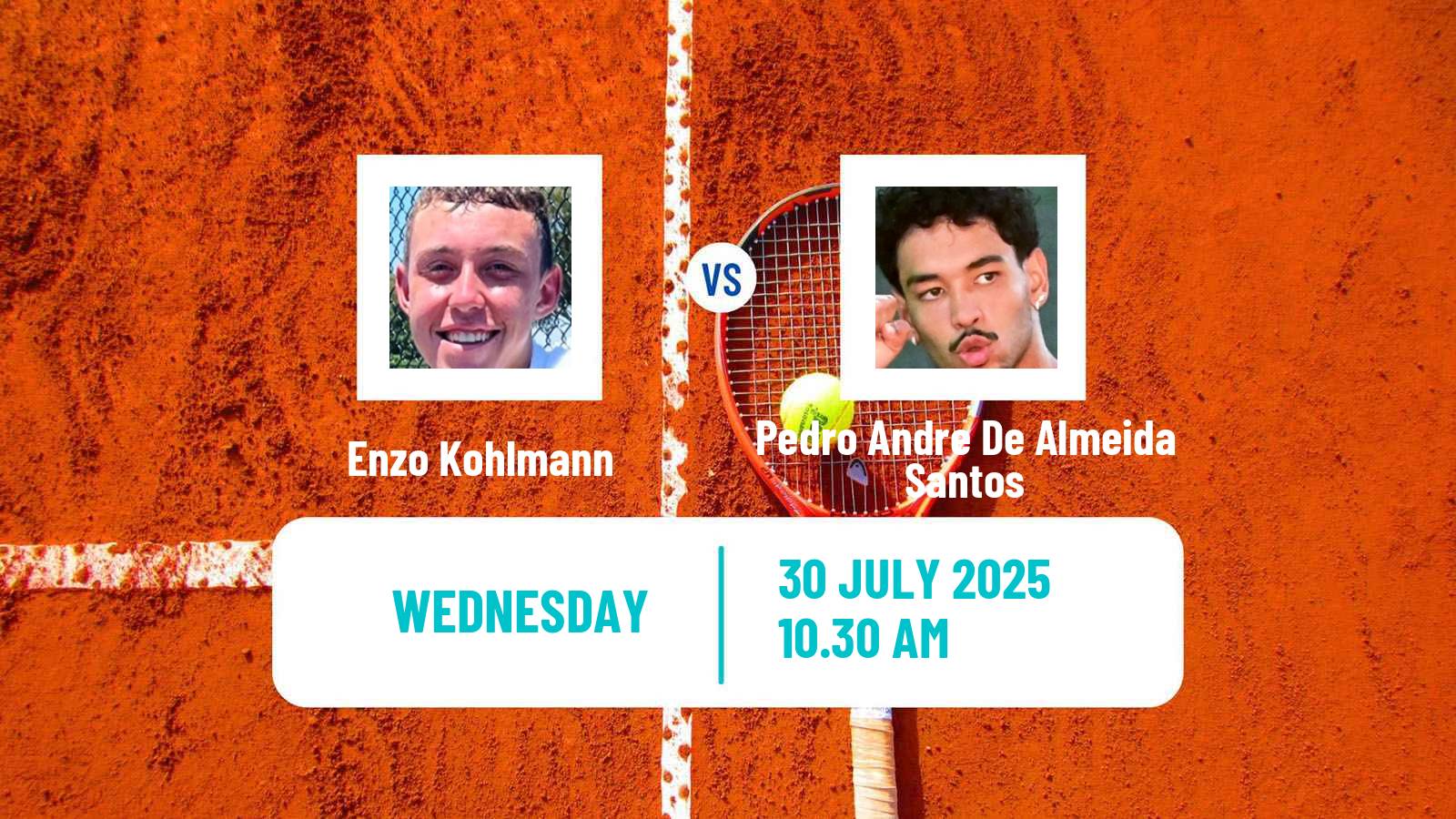 Tennis ITF M15 Joinville Men Enzo Kohlmann - Pedro Andre De Almeida Santos
