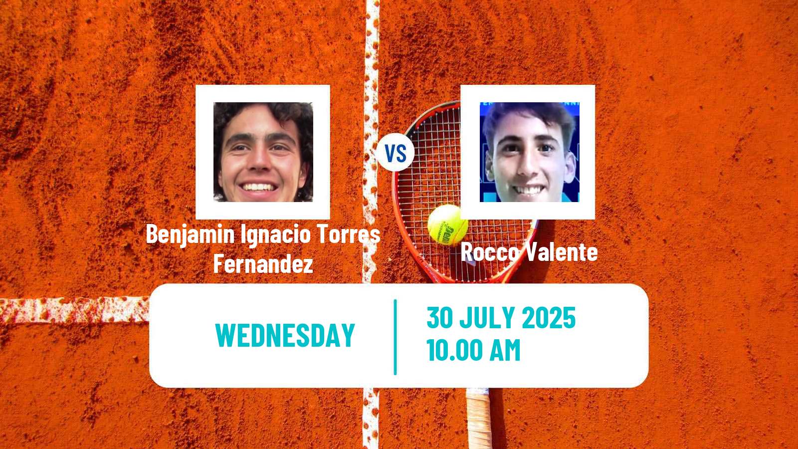 Tennis ITF M15 Santiago 4 Men Benjamin Ignacio Torres Fernandez - Rocco Valente