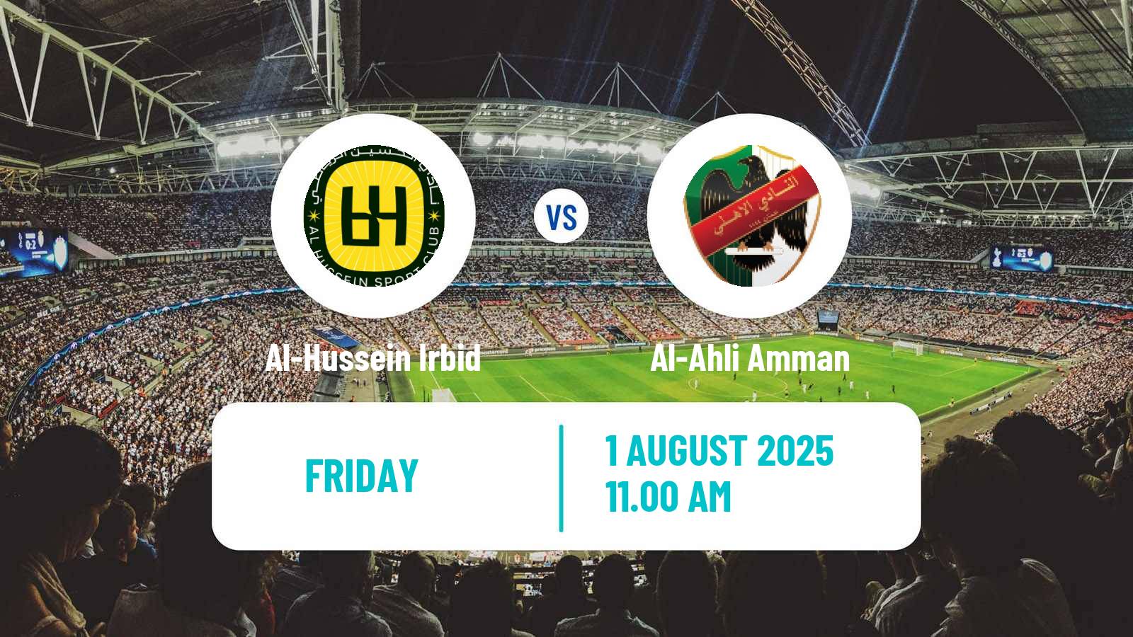 Soccer Jordan Premier League Al-Hussein Irbid - Al-Ahli Amman