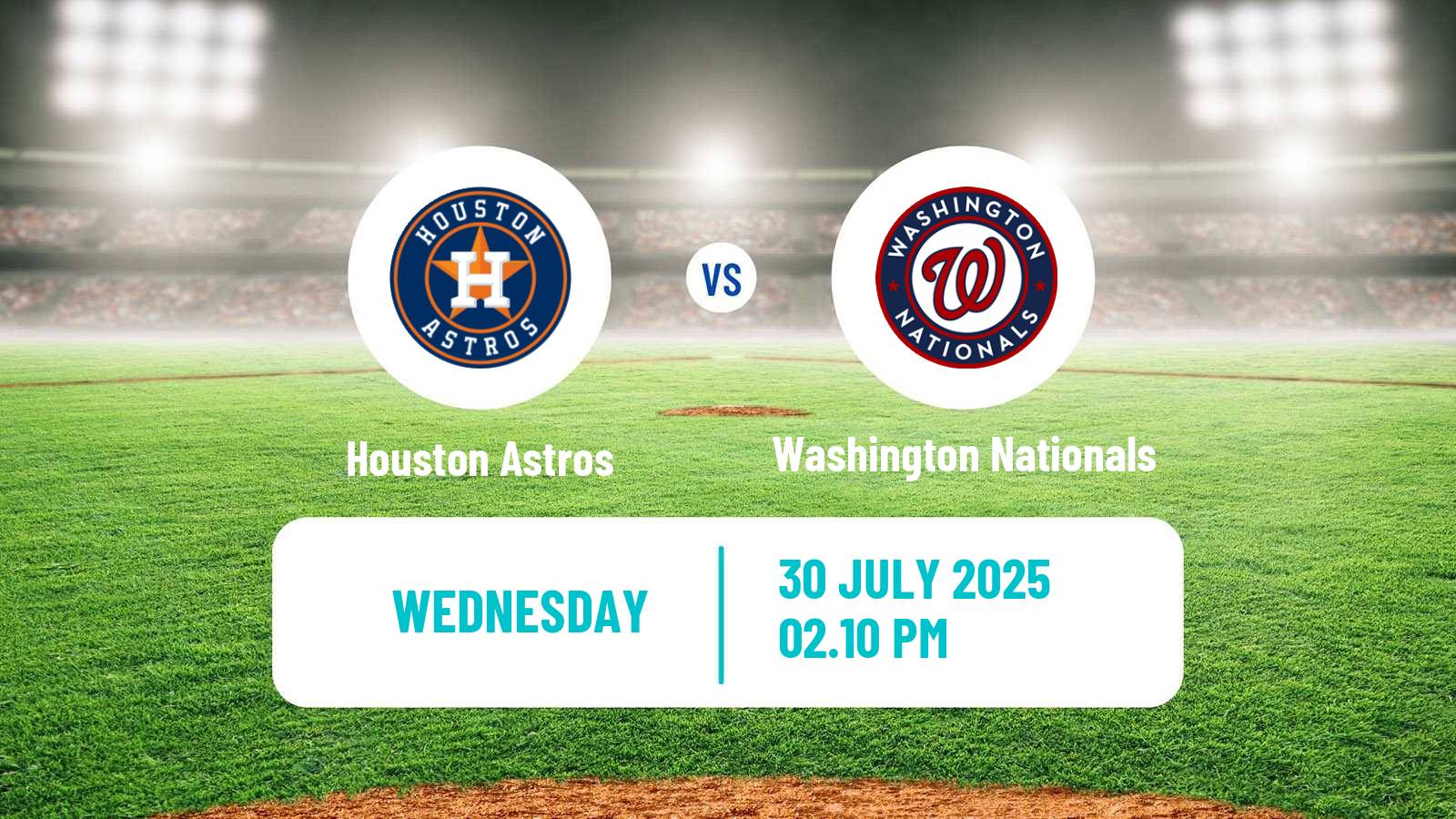 Baseball MLB Houston Astros - Washington Nationals
