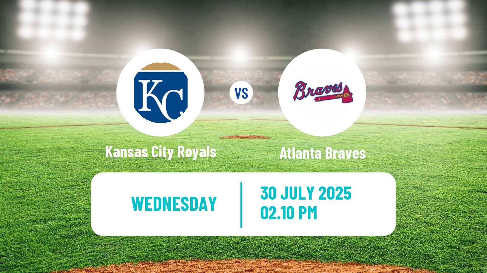 Baseball MLB Kansas City Royals - Atlanta Braves
