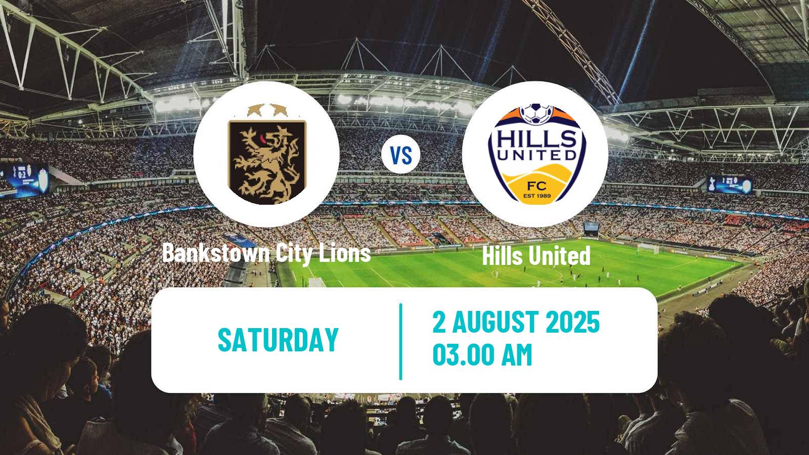 Soccer Australian NSW League One Bankstown City Lions - Hills United