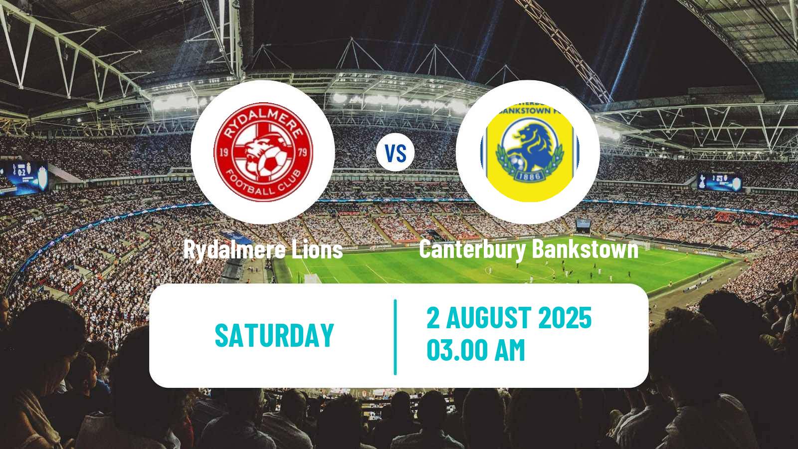 Soccer Australian NSW League One Rydalmere Lions - Canterbury Bankstown