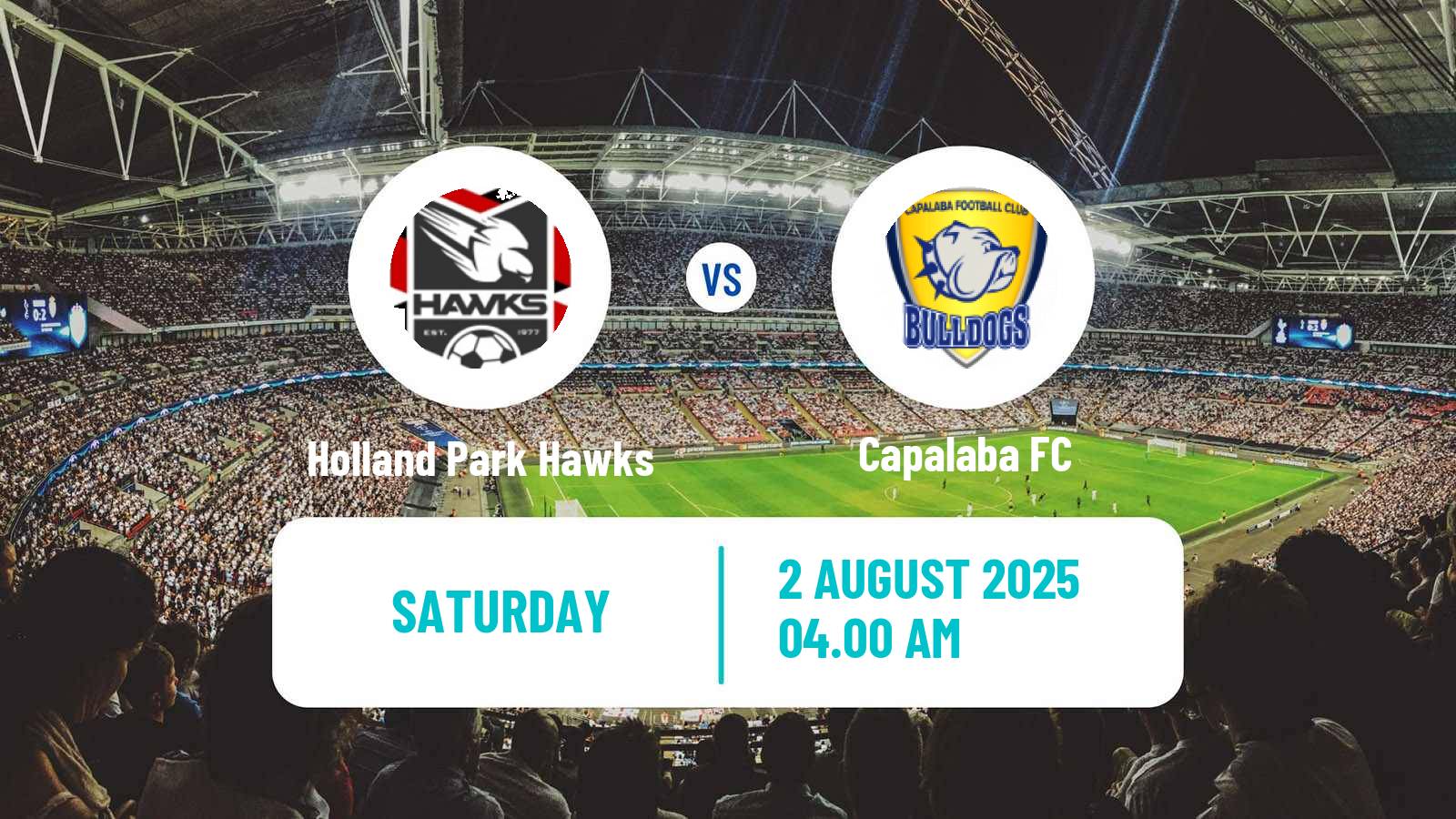 Soccer Australian Queensland Premier League Holland Park Hawks - Capalaba