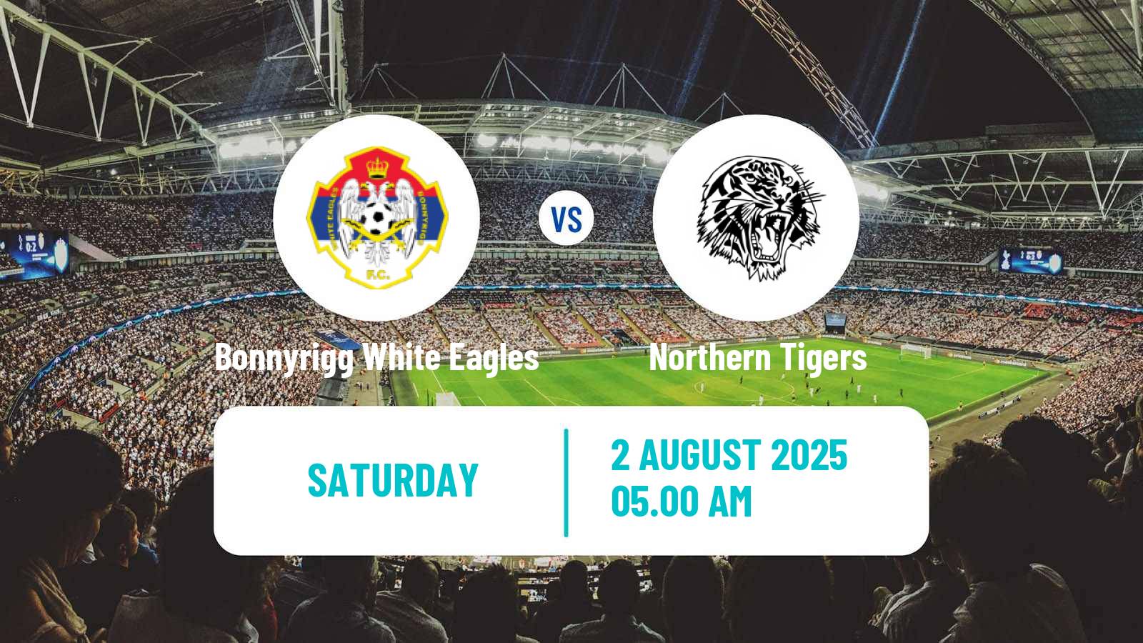 Soccer Australian NSW League One Bonnyrigg White Eagles - Northern Tigers